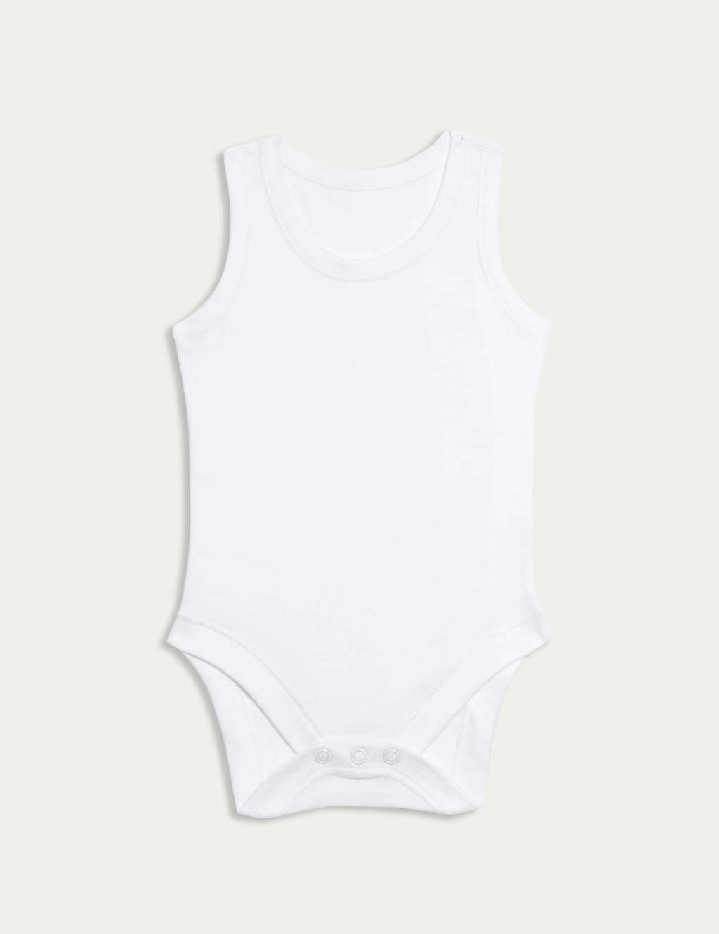 7 Pack Pure Cotton Sleeveless Bodysuits (0-3 Months)