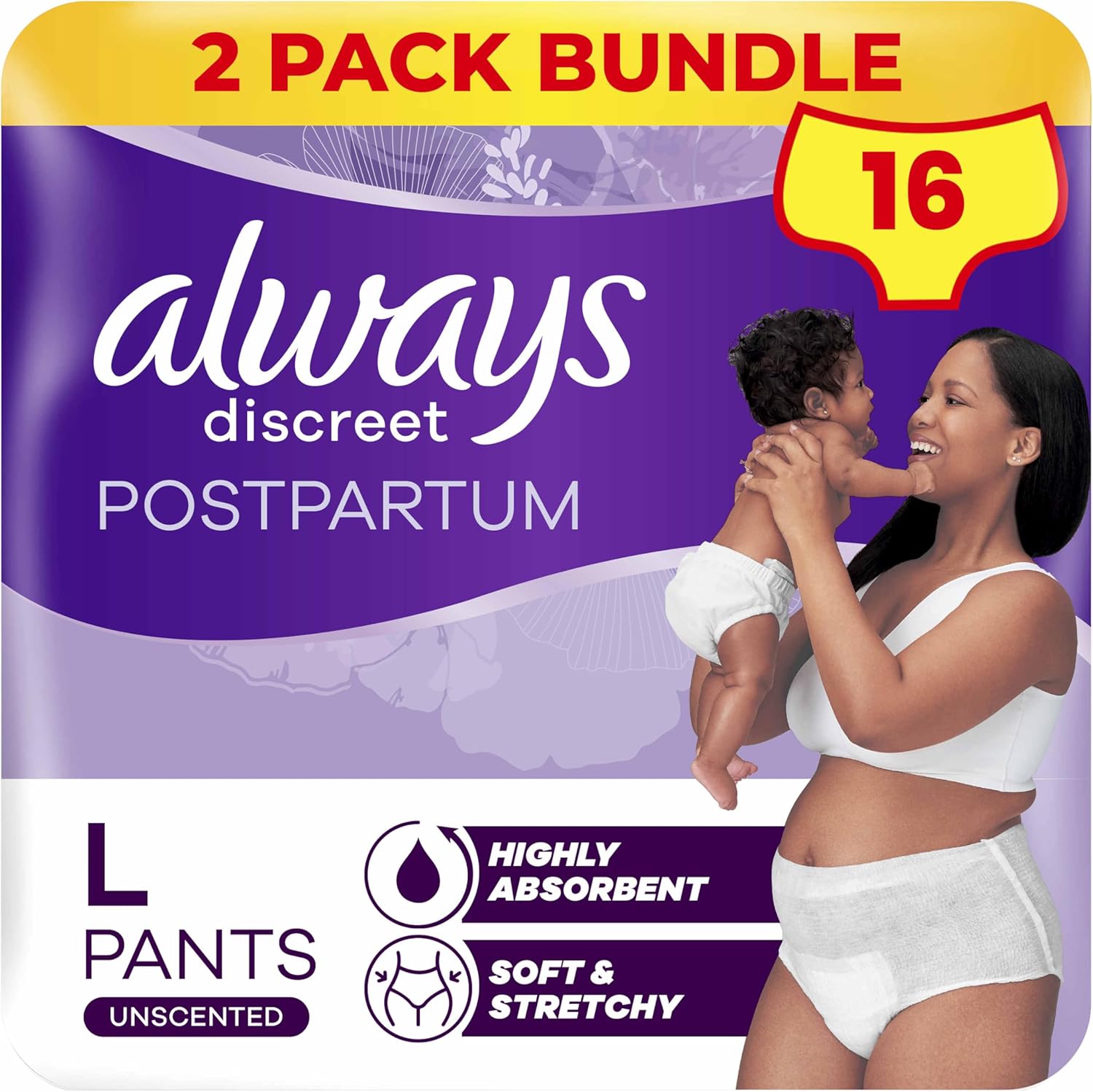 Always Discreet Postpartum & Adult Incontinence Pants