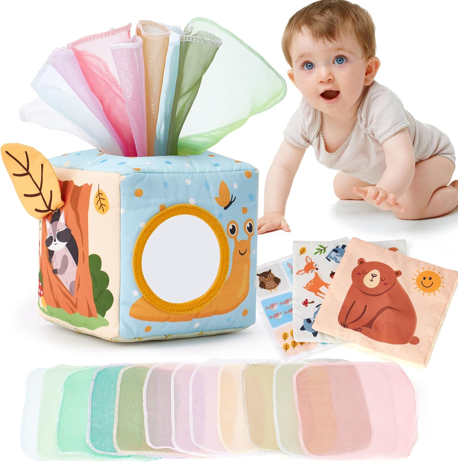 Baby Tissue Box Toy Sensory Toys